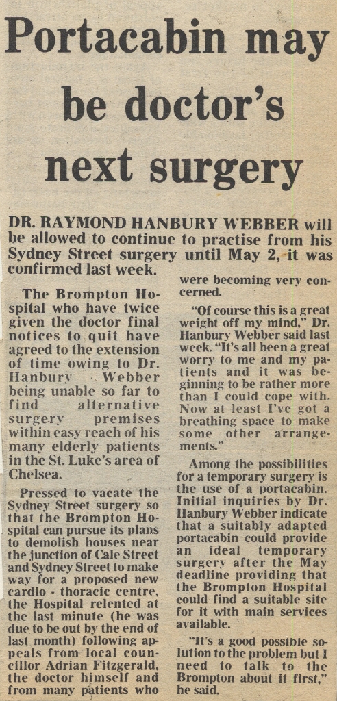19810313 DR RAYMOND HANBURY-WEBBER PORTACABIN CN.jpg